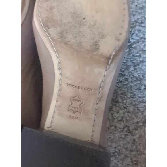 TORY BURCH Georgia Pumps Calfskin Brown Size 10M - Picture 8 of 8
